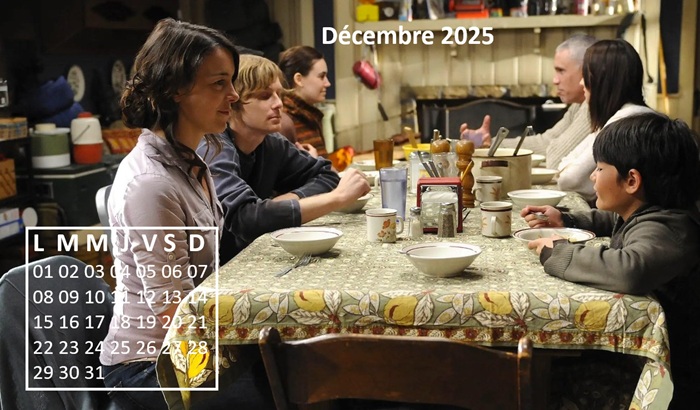 Calendrier décembre 2025
